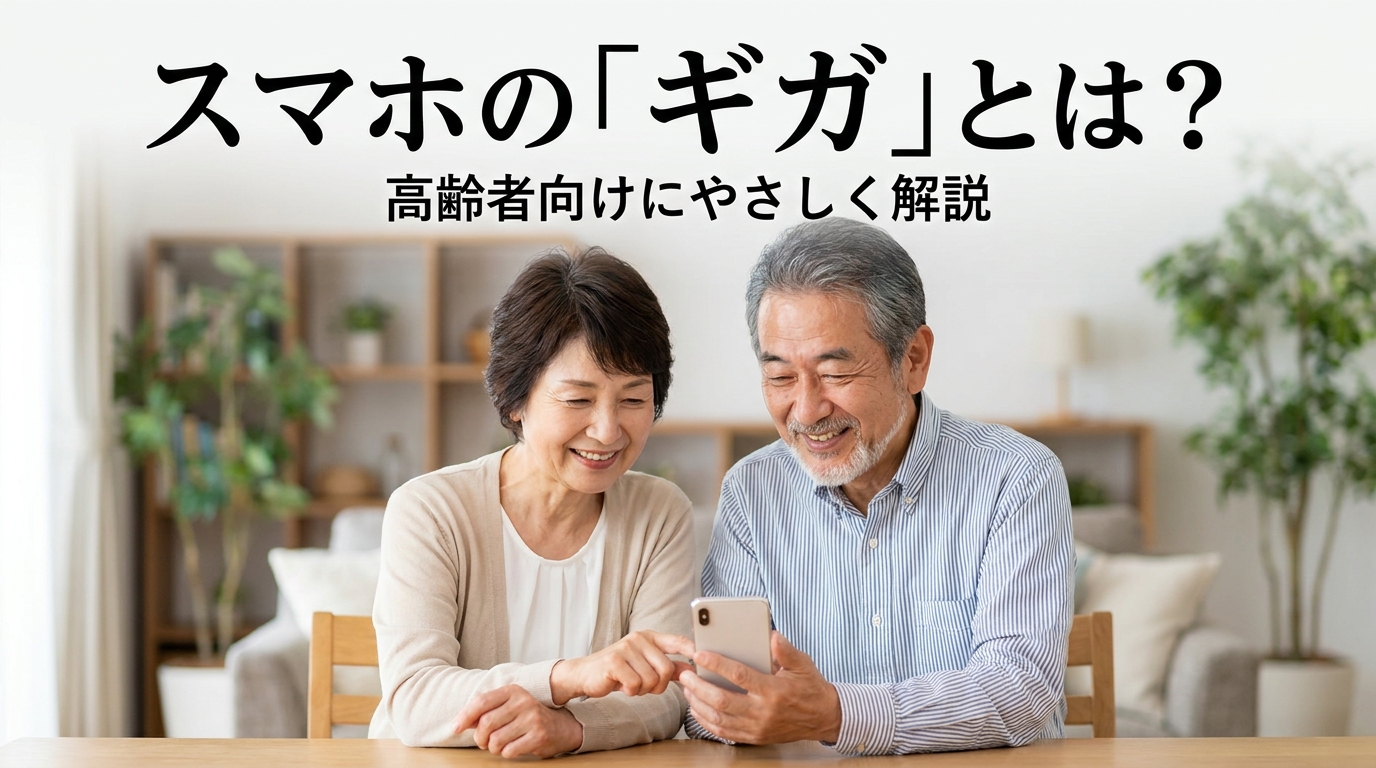 スマホの「ギガ」とは?高齢者向けにやさしく解説
