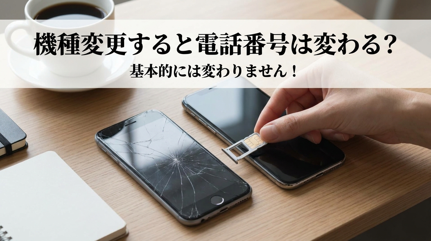 機種変更すると電話番号は変わる?