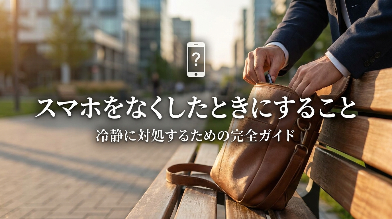 スマホをなくしたときにすること
