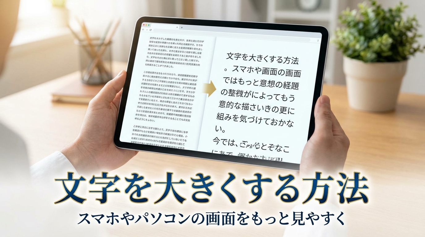 文字を大きくする方法
