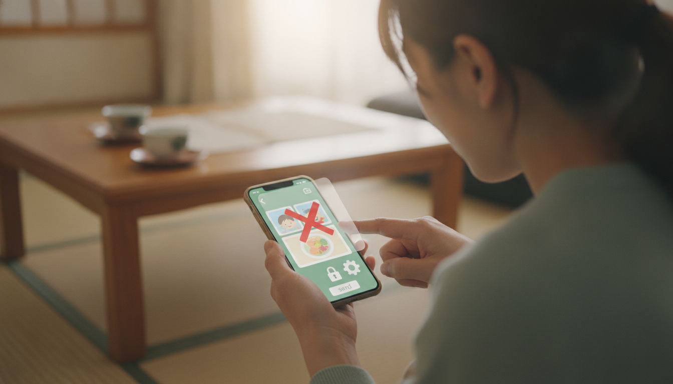 写真が送れないのはスマホの「許可」が下りていないからかもしれません